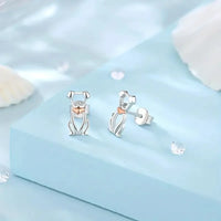 Fashion Dog Stud Earrings - 3 Designs