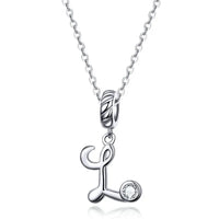 925 Sterling Silver Letter/Initial Necklace - 26 Options