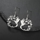 Stainless Steel Hummingbird Earrings or Set - 2 Colours