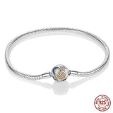 925 Sterling silver 17-20CM Charm Bracelet - Various Designs