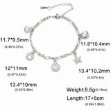 Stainless Steel Charm Anklet/Bracelet - 28 Options - 2 Sizes