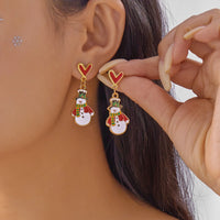 Fashion Fun Christmas Drop Earrings - 7 Options