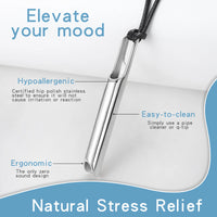Stainless Steel  Breathing Anxiety Necklace- 2 Options - 5 Colours