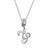925 Sterling Silver Letter/Initial Necklace - 26 Options
