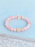 Natural Stone Faceted Square Bead Bracelet - 3 Options - 3 Lengths