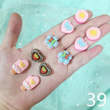 Fashion 5pairs/set Cute Clip On Earrings - 20 Options