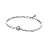 925 Sterling Silver Cubic Zirconia Tennis Bracelet - 14 Options