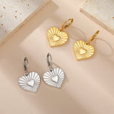 Stainless Steel Hoop Earrings - 2 Colours - 12 Designs