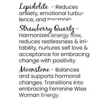 Fashion "Menopause" Natural Crystal Necklace