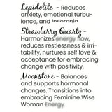 Fashion "Menopause" Natural Crystal Necklace