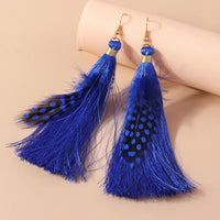 Bohemian Tassel/Feather Drop Earrings - 9 Options
