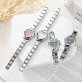 Stainless Steel 9MM Italian Charm Heart Watch - 13 Options