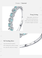 925 Sterling Silver Mint Green Stackable Eternity Ring - 2 Designs