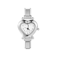 Stainless Steel 9MM Italian Charm Heart Watch - 13 Options