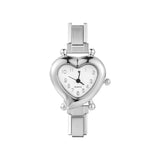 Stainless Steel 9MM Italian Charm Heart Watch - 13 Options