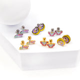 Stainless Steel Small Flat Back Animal Earrings - 20 Options
