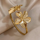 Stainless Steel Hinged/Non Hinged Statement Bangle - 14 Options