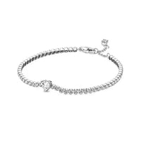 925 Sterling Silver Cubic Zirconia Tennis Bracelet - 14 Options