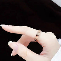 Stainless Steel Classic Cross CZ Ring - 9 Options