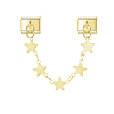 Stainless Steel Heart Star Circle Chain Italian Charm - 6 Options