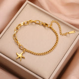Stainless Steel Charm Anklet/Bracelet - 28 Options - 2 Sizes