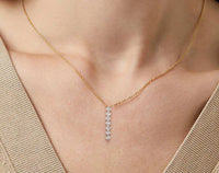 925 Sterling Silver 3*3mm CZ Necklace - 2 Options