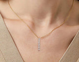 925 Sterling Silver 3*3mm CZ Necklace - 2 Options