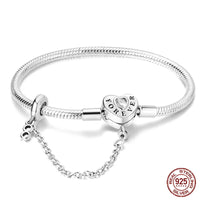 925 Sterling silver 17-20CM Charm Bracelet - Various Designs