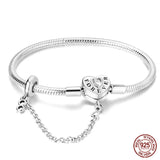 925 Sterling silver 17-20CM Charm Bracelet - Various Designs