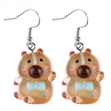 Fashion Capybara Resin Hanging Earrings - 10 Options