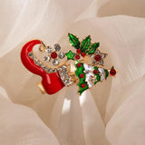 Fashion Christmas Crystal Brooch - 5 Options