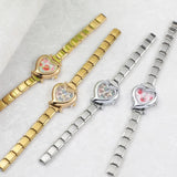 Stainless Steel Heart Italian Charm Watch - 29 Options