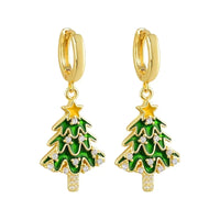 925 Sterling Silver Christmas Hoop Hanging Earrings - 14 Options