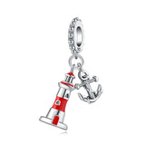 925 Sterling Silver Sea Themed Hanging Charm - 21 Options