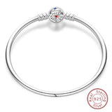 925 Sterling silver 17-20CM Charm Bracelet - Various Designs