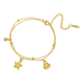 Stainless Steel Charm Anklet/Bracelet - 28 Options - 2 Sizes