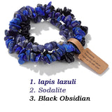 Fashion Irregular Natural Stone Bracelet Set - 16 Options