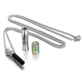 Stainless Steel Only Love Aromatherapy Tubular Necklace - 28 Options