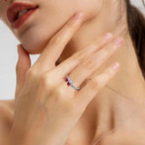 925 Sterling Silver Red Bow Matching Necklace Ring Earrings
