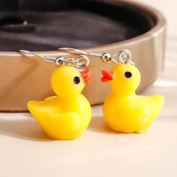 Fashion Candy Colours Duck/Bear Earrings - 25 Options
