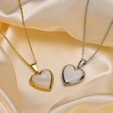 Stainless Steel Openable Heart Pendant - 4 Colours - 3 Sizes