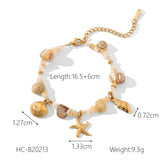 Stainless Steel 18K Gold Plated Ocean Themed Bracelet/Ring/Necklace/Earrings