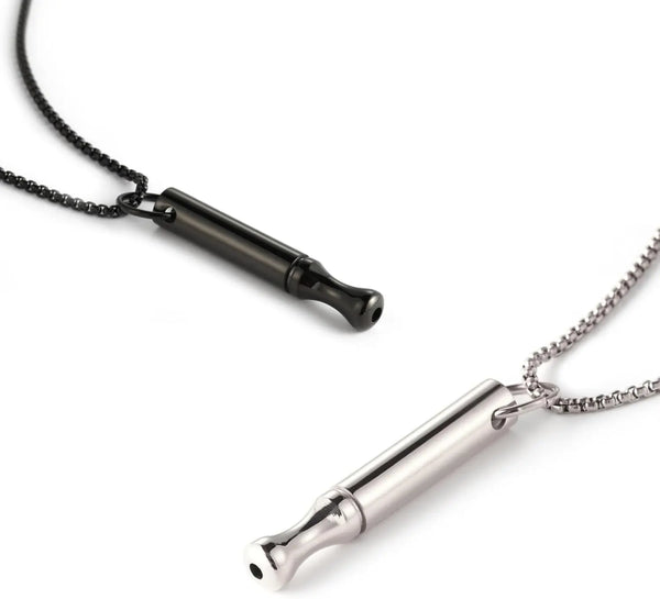 Titanium Steel Breathing Necklace - 2 Colours