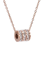 Stainless Steel Rose Gold Colour Tricyclic Necklace