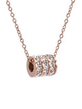 Stainless Steel Rose Gold Colour Tricyclic Necklace