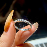 925 Sterling Silver Moissanite Eternity Ring - 4 Options