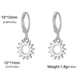 Stainless Steel Hoop Earrings - 2 Colours - 12 Designs