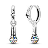 925 Sterling Silver Musical Note Earrings