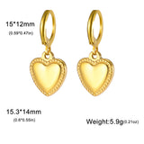 Stainless Steel Hoop Earrings - 2 Colours - 12 Designs
