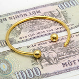 316L Stainless Steel Open Charm Bangle - 5 Colours